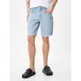thumbnail image 3 of Slim Fit Buttoned Denim Shorts, 3 of 6