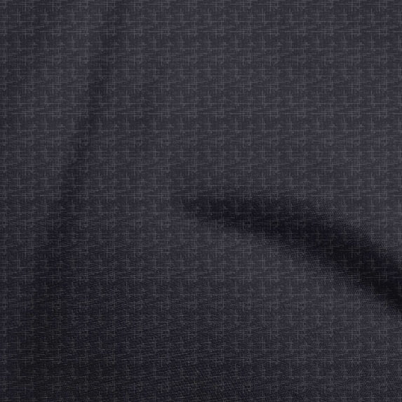 oneOone Polyester Spandex Black Fabric Abstract Irregular Lines Dress Material Fabric Print Fabric By The Yard 56 Inch Wide