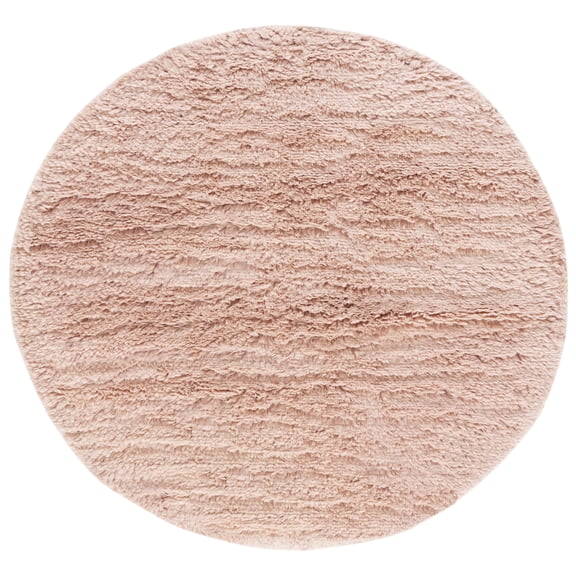 SAFAVIEH Casablanca Genette Solid Area Rug, Pink, 6' x 6' Round