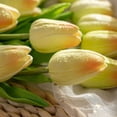 thumbnail image 4 of Ramo de flores de tulipanes falsos de látex, tacto Real, 15 Uds., 4 of 8