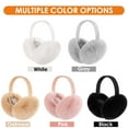 thumbnail image 6 of REDESS Winter Ear Warmers for Women Girls Faux Fur Cute Foldable Warm Earmuffs,Gray, 6 of 7