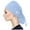 Light blue, variant on Unisex Scrub Cap with Sweatband and Adjustable Strap, White One Size