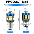 thumbnail image 6 of Motorcycle LED Headlight Bulb 12-80V H4 H6/BA20D Motorcycle Headlight accessory, 6 of 12