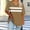 Brown, variant on Plus Size Tops 4X Women​ Under $10 Oversized-neck Short Sleeved Solid Summer Base Shirt Sports T-shirt