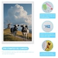 thumbnail image 3 of Diamond Art Kits for Adults, Pastoral Cows Scenic Windmill Path 5D Diamond Painting Kits for Adults Beginners, DIY Full Drill Diamond Painting, Gem Art and Crafts 12x16, 3 of 7