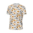 thumbnail image 6 of Wukai Dog Faces Print Men's Short-Sleeved Mesh T-Shirt,Quick-Dry Short Sleeve Workout T-Shirt-X-Large, 6 of 8