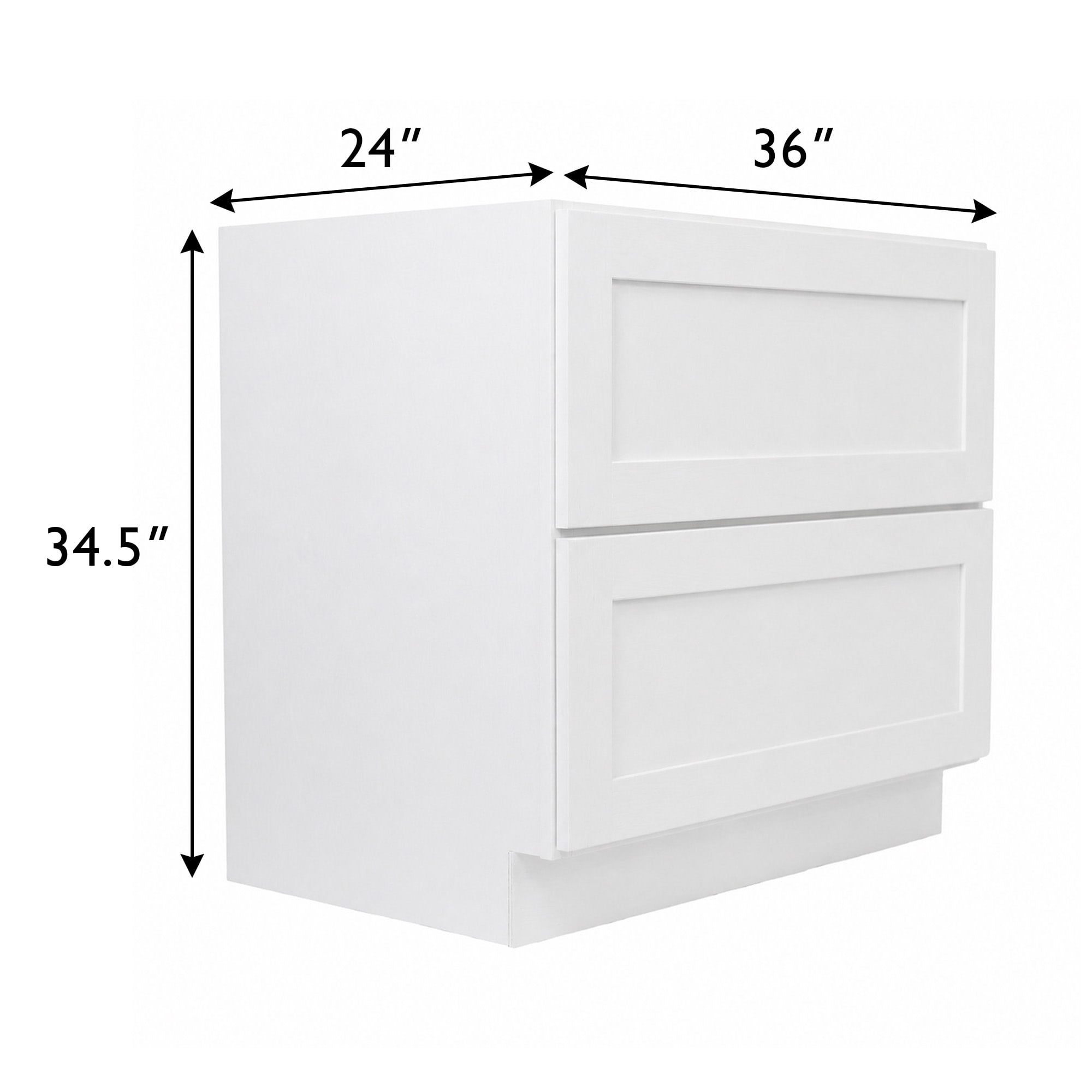 Design House Brookings Kitchen Drawer Cabinet, White, 36"