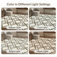 thumbnail image 7 of ODIKA Dining Table Minimalist Interlocking Lattice Abstract Panels Foldable Easy Care for Master Suite, California King, Under Bed, 7 of 7