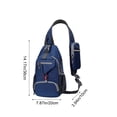 thumbnail image 3 of Men's Durable Sling Bag, Water-Repellent Crossbody Chest Pack with Multiple Compartments, Heavy-Duty Daypack for Commuting, Travel, and Casual Outdoor Activities, 3 of 6