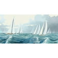 thumbnail image 3 of Novak, Rick 24x14 Black Modern Framed Museum Art Print Titled - Sailing Ships I, 3 of 5