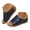 Dark Blue, variant on Womens Summer Beach Sandals Open Toe Wedge Slides Ladies Comfortable Dressy Platform Slippers