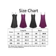 thumbnail image 2 of Women Comfort Nightgowns Slip Sleepshirts Soft Sleepdress Chemise Tank Top Sleepwear Pajama Dress, Black, XL, 2 of 7