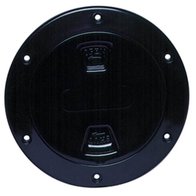 Beckson Marine DP40-B Smooth Center Screw Out Deck Plate- Black