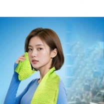 Mbxm Cooling Sweat-Removing Wipes Green Leaf Version,Ice Sports Neck Towel Soft Breathable Chilly Towel Stay Cool Easy Clean for Yoga,Sport,Gym,Workout,Camping,Fitness,Running,Workout More Activities