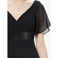 thumbnail image 5 of Ever-Pretty Women's Chiffon Long Formal Evening Dresses Womens With Sleeves 98902 Black US10, 5 of 6