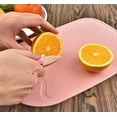 thumbnail image 5 of Tutuviw Mini Travel Cutting Board Camping Plastic Cutting Board Portable Fruit Cutting Board for Picnic(Pink), 5 of 5