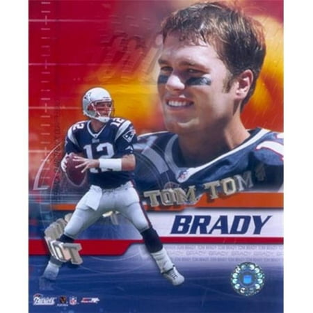 Photofile PFSAADU01801 Tom Brady - 02 Portrait Plus II Sports Photo - 8 x 10