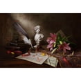 thumbnail image 3 of Morozov, Andrey 14x11 Black Modern Framed Museum Art Print Titled - Still Life With Lily And Bust, 3 of 5