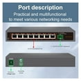thumbnail image 3 of 8 Ports RJ45 Commutateur Ethernet 2,5 Go Commutateur Réseau Base-T 2,5G 10Gigabit, 3 of 7