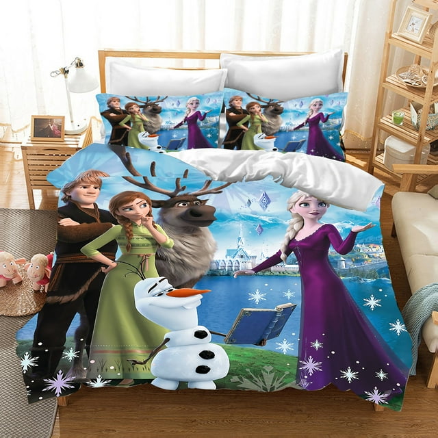 Frozen 3D Children'S Bedding Set Duvet Cover Set kingTwin Size Bedding Sets Universal, Suitable For Children And Adults