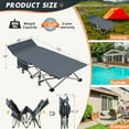 thumbnail image 3 of NAIZEA Folding Bed Cot with 2 Sided Mattress, 75" Portable Folding Sleeping Cot Guest Bed for Adult, Camping Bed Cot with Carry Bag, 3 of 6