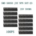 thumbnail image 4 of 100 Uds 2N3904 1AM/S8050 40V 200Ma/25V 500Ma NPN transistor SMD SOT23 SMD Sharpla Transistores de potencia pequeños, 4 of 7