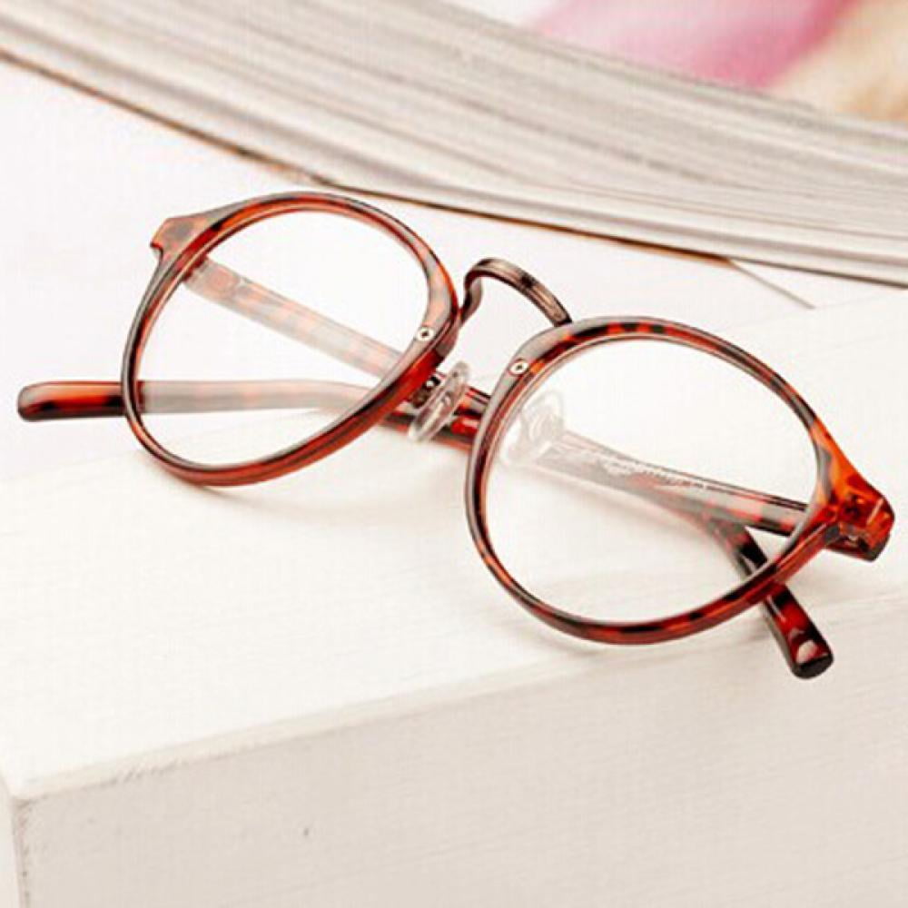Kids Round Glasses Frame Girls Boys Retro Hipsters Eyeglasses Metal Frame Clear Lenses Eyewear Reading Glasses Unisex 