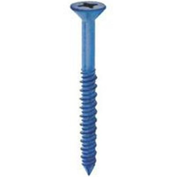 COBRA ANCHORS 620T Flat Head Concrete Screw, 3/16 in Thread, 2 in Drive