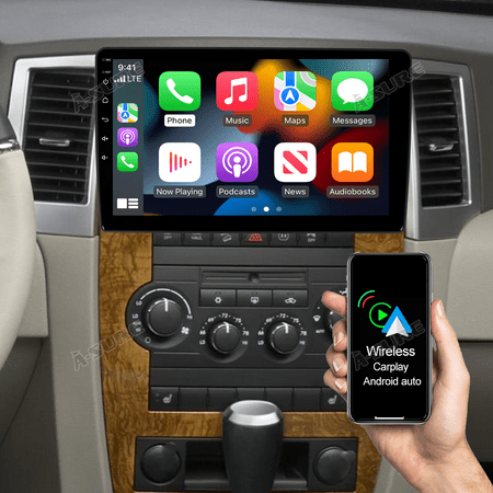 10.1" Android 10 Car Stereo Radio for Jeep Wrangler Dodge RAM Chrysler Sebring Carplay 2+32G WIFI GPS