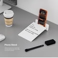 thumbnail image 3 of Incipio Metal Dry Erase Note Board with Built-in Phone Stand, Magnetic Whiteboard Desk Organizer, Reusable Memo Board with 2 Markers & Eraser, 3 of 14