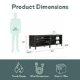 thumbnail image 5 of RealRooms Farmhouse Console for TVs up to 75", Black Oak, 5 of 10