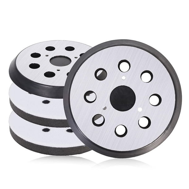 Almohadilla de Repuesto para Lijadora Orbital, 4 Almohadillas de Lijado con Gancho y Bucle de 5 Pulgadas, Piezas de Metal para XOB01Z BO5041/K BO5030/K BO5031