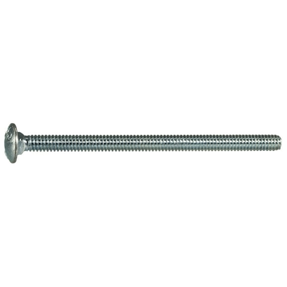 1/4"-20 x 4" Zinc Plated Grade 5 Steel Coarse Thread Carriage Bolts CBS5-136