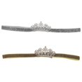thumbnail image 1 of 2pcs Baby Girl Crown Headband Newborn Infant Decorative Tiara Fairy Crown, 1 of 4