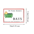 thumbnail image 2 of Dumpster Fire Countdown Sticker Humorous Everyday Chaos Desk Accessories Labels Organization, 2 of 5