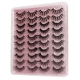 thumbnail image 4 of Compre 2 y obtenga 1 gratis Pestañas postizas Pestañas postizas Racimos naturales 20 pares de pestañas postizas de imitación de visón Pestañas gruesas Pestañas postizas 3D, 4 of 8