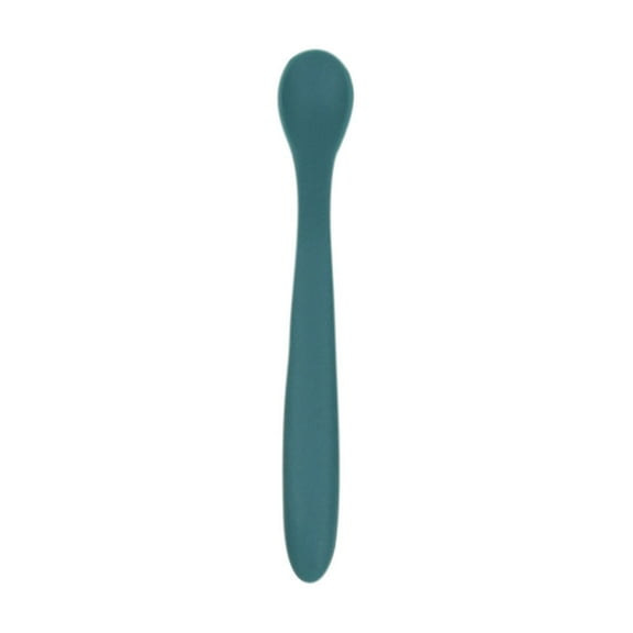 pvdgvd Baby Food Grade Silicone Spoon, Soft & Heat-Resistant for Complementary Food, Bendable Handle & Easy to Clean, Training Tableware