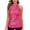 Hot Pink, variant on MIASHUI Sparkling Sequin Neck Tank Top for Women Elegant Party Wear and Evening Outfits Black,One Size