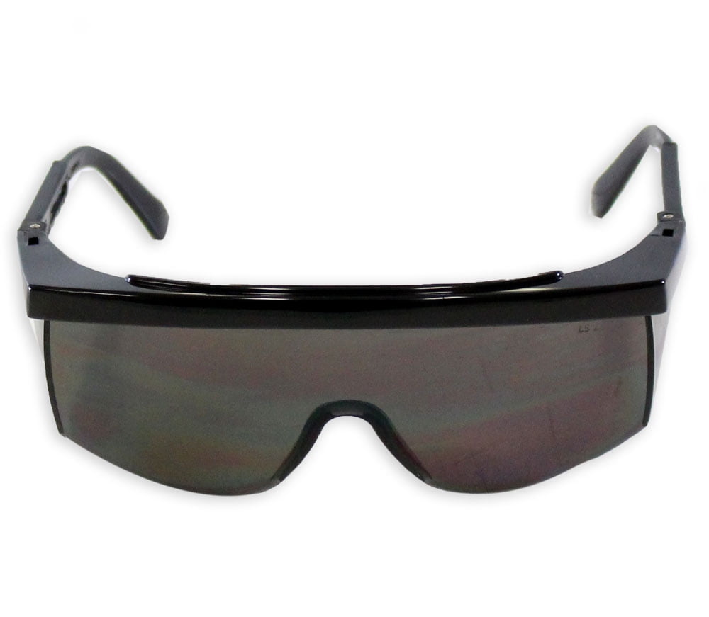 Dark Gray Polycarbonate Lens Wrap Around Safety Glasses (ToolUSA SF
