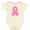 Natural, variant on Inktastic Breast Cancer Pink Ribbon Awareness Month Girls Baby Bodysuit