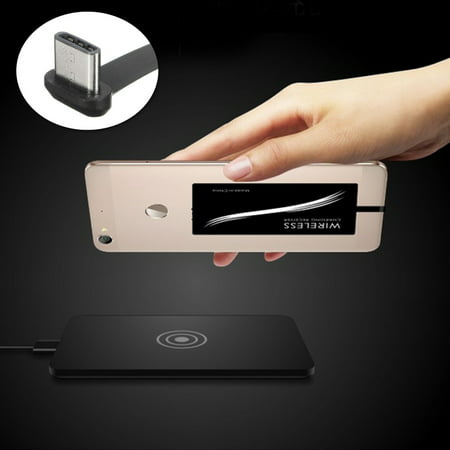 USB 3.1 Type C Wireless Charging Receiver USB Type-C Qi Receiver Module Patch Wireless Charger Film Card for Nexus 6P,  G5, ZTE Zmax pro,  10, Pixel XL, OnePlus 3