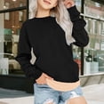thumbnail image 6 of UACY Boys Girls Fleece Lined Sweatshirt Kids Crewneck Warm Sherpa Pullover Sweater Sweatshirts Fall Winter Clothes (Black, 13-14 Years), 6 of 7