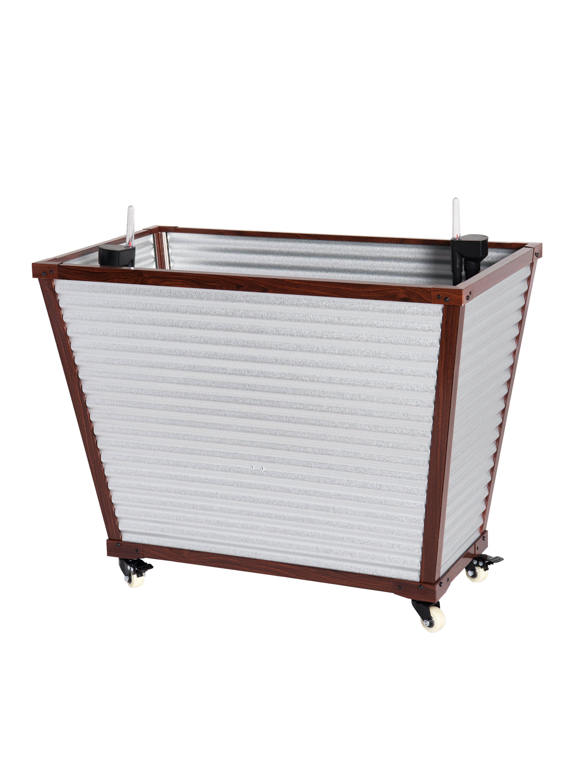 Tall Galvanized SelfWatering Trough Planter