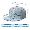 thumbnail image 5 of Mushroom Snapback Hat Flat Brim Cap for Streetwear Fashion, 5 of 7