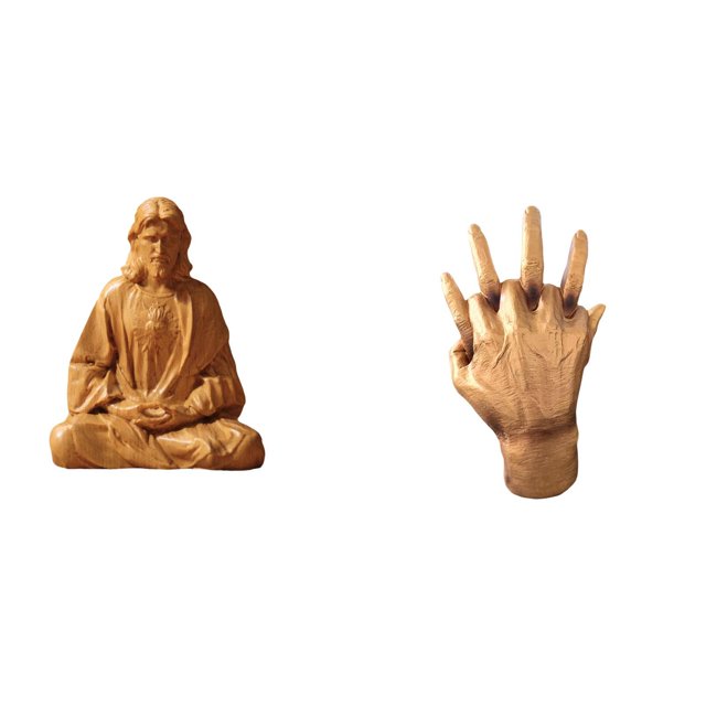 Estatua del Corazón de Jesús,Estatua del Sagrado Corazón de Jesús para decoración del hogar,Figura católica de Jesús,Escultura de mano,Escultura de mano,manos entrelazadas,amantes