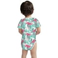thumbnail image 3 of Gaeub Flamingo Print Infant Climbing Onesie,Toddler Outfit,Newborn Baby Bodysuit,Baby Boy Girl Clothes -12 Months, 3 of 6