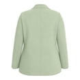 thumbnail image 5 of ClodeEU Women's Plus Size Long Sleeve Notch Collar Blazer,Solid Color Casual Work Jacket Green,Women's Plus XL, 5 of 8