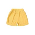 thumbnail image 7 of Rswnyirn Kids Girls Straight Leg Denim Shorts High Waist Boyfirend Style Raw Hem Loose Fit Jean Yellow 140, 7 of 7