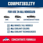 PEAK Universal Concentrate Antifreeze + Coolant for All Vehicles, 1 gal