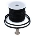 thumbnail image 3 of The Bead Chest 4.0mm Black Flat Suede Leather Cord (75ft), 3 of 4